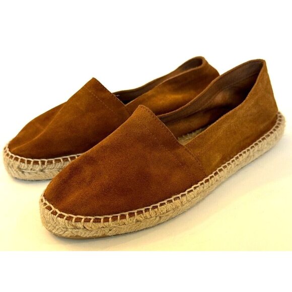 Saks 5Th Avenue Zappatos Slip On Shoe Womens Brown Suede‎ Size 8.0 - Picture 1 of 10